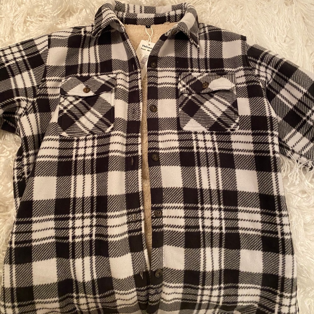 NWT FLANNEL with fur inside